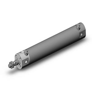 SMC VALVES NCDGBA20-0400 Zylinder mit rundem Körper, 20 mm Größe, doppeltwirkender automatischer Umschalter | AL3ZEM
