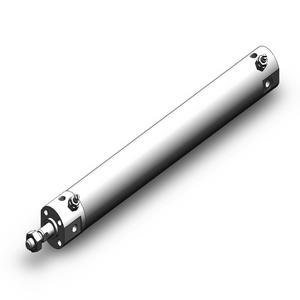 SMC VALVES NCDGBA20-0600 Zylinder mit rundem Körper, 20 mm Größe, doppeltwirkender automatischer Umschalter | AL3ZEP