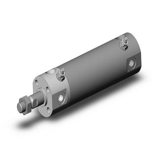 SMC VALVES NCDGBA25-0150 Zylinder mit rundem Körper, 25 mm Größe, doppeltwirkender automatischer Umschalter | AM9ZMW