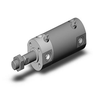 SMC VALVES NCDGBA32-0050 Zylinder mit rundem Körper, 32 mm Größe, doppeltwirkender automatischer Umschalter | AM8EDD
