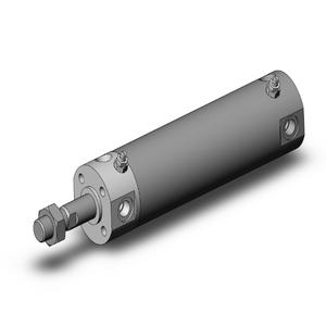 SMC VALVES NCDGBA32-0300 Zylinder mit rundem Körper, 32 mm Größe, doppeltwirkender automatischer Umschalter | AL3ZFE