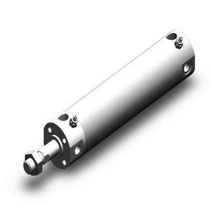 SMC VALVES NCDGBA32-0400 Zylinder mit rundem Körper, 32 mm Größe, doppeltwirkender automatischer Umschalter | AL3ZFF