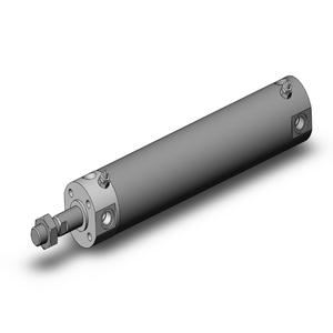SMC VALVES NCDGBA32-0500 Zylinder mit rundem Körper, 32 mm Größe, doppeltwirkender automatischer Umschalter | AL3ZFH