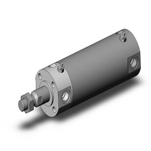 SMC VALVES NCDGBA40-0200 Zylinder mit rundem Körper, 40 mm Größe, doppeltwirkender automatischer Umschalter | AL3ZFU