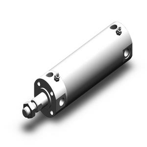 SMC VALVES NCDGBA40-0300 Zylinder mit rundem Körper, 40 mm Größe, doppeltwirkender automatischer Umschalter | AL3ZFV