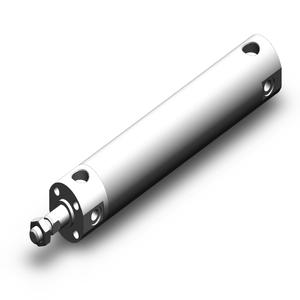 SMC VALVES NCDGBN25-0400 Zylinder mit rundem Körper, 25 mm Größe, doppeltwirkender automatischer Umschalter | AL8DYD