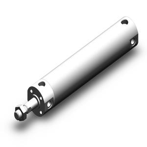 SMC VALVES NCDGBN32-0500 Zylinder mit rundem Körper, 32 mm Größe, doppeltwirkender automatischer Umschalter | AM3BVY
