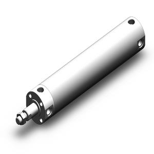 SMC VALVES NCDGBN50-0800 Zylinder mit rundem Körper, 50 mm Größe, doppeltwirkender automatischer Umschalter | AM3JCC