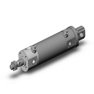 SMC VALVES NCDGCA20-0100 Zylinder mit rundem Körper, 20 mm Größe, doppeltwirkender automatischer Umschalter | AM7GHE
