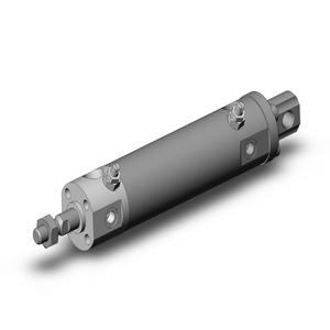 SMC VALVES NCDGCA20-0150 Zylinder mit rundem Körper, 20 mm Größe, doppeltwirkender automatischer Umschalter | AM9ZPV