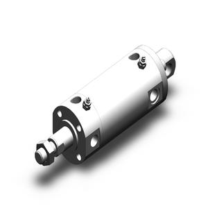 SMC VALVES NCDGCA40-0100 Zylinder mit rundem Körper, 40 mm Größe, doppeltwirkender automatischer Umschalter | AM2HQB