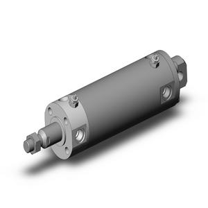 SMC VALVES NCDGCA50-0300 Zylinder mit rundem Körper, 50 mm Größe, doppeltwirkender automatischer Umschalter | AM9ZQC
