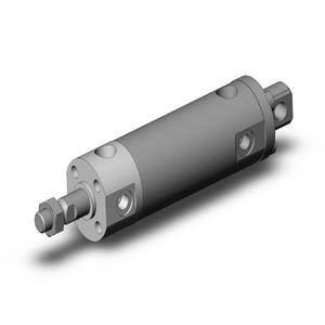 SMC VALVES NCDGCN25-0100 Zylinder mit rundem Körper, 25 mm Größe, doppeltwirkender automatischer Umschalter | AL8VNX