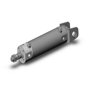 SMC VALVES NCDGDA25-0200 Zylinder mit rundem Körper, 25 mm Größe, doppeltwirkender automatischer Umschalter | AM9ZQQ