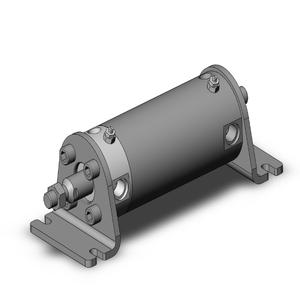 SMC VALVES NCDGLA63-0300 Zylinder mit rundem Körper, 63 mm Größe, doppeltwirkender automatischer Umschalter | AN8DXV