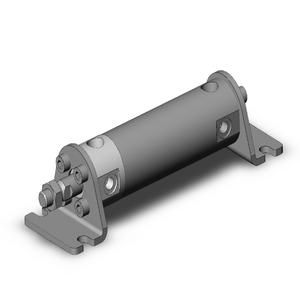 SMC VALVES NCDGLN25-0150 Zylinder mit rundem Körper, 25 mm Größe, doppeltwirkender automatischer Umschalter | AN6HAK