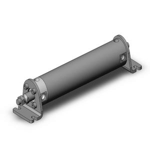 SMC VALVES NCDGLN50-0800 Zylinder mit rundem Körper, 50 mm Größe, doppeltwirkender automatischer Umschalter | AN6BCL