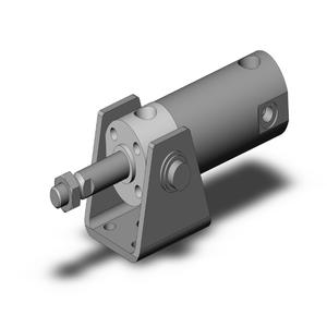SMC VALVES NCDGUN25-0050T Zylinder mit rundem Körper, 25 mm Größe, einfachwirkender automatischer Umschalter | AN7NXM