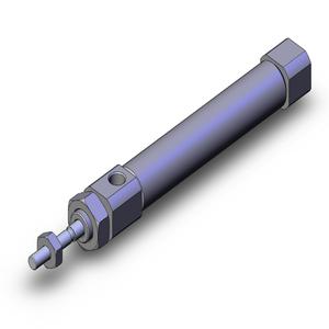 SMC VALVES NCDJ2B10-150R-B Round Body Cylinder, 10 mm Size, Double Acting Auto Switcher | AM2JMA