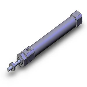 SMC VALVES NCDJ2B10-200R-B Zylinder mit rundem Körper, 10 mm Größe, doppeltwirkender automatischer Umschalter | AL7FDG