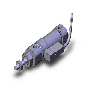 SMC VALVES NCDJ2B16-050-C73S Round Body Cylinder, 16 mm Size, Double Acting Auto Switcher | AM2NYQ