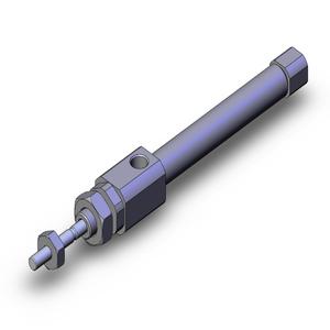 SMC VALVES NCDJ2B6-100R-B Zylinder mit rundem Körper, 6 mm Größe, doppeltwirkender automatischer Umschalter | AL8UQR