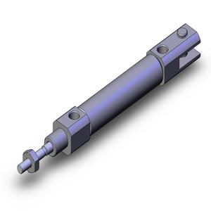 SMC VALVES NCDJ2D10-100-B Round Body Cylinder, 10 mm Size, Double Acting Auto Switcher | AL9LNJ