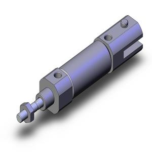 SMC VALVES NCDJ2D16-050-B Round Body Cylinder, 16 mm Size, Double Acting Auto Switcher | AL7FDU