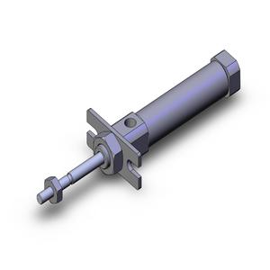 SMC VALVES NCDJ2F10-050T-B Zylinder mit rundem Körper, 10 mm Größe, einfachwirkender automatischer Umschalter | AN7APY