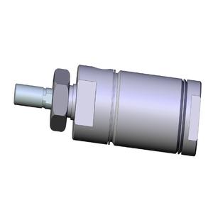 SMC VALVES NCDMB150-0050 Zylinder mit rundem Körper, 1.5 Zoll Größe, doppeltwirkender automatischer Umschalter | AM4TJJ