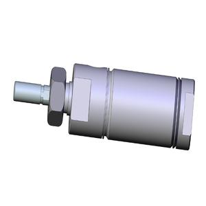 SMC VALVES NCDMB150-0050C Round Body Cylinder, 1.5 Inch Size, Double Acting Auto Switcher | AM9ZYE