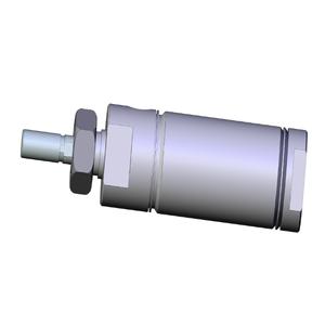 SMC VALVES NCDMB150-0100C Round Body Cylinder, 1.5 Inch Size, Double Acting Auto Switcher | AM7TEA