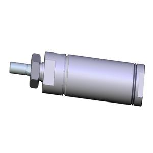 SMC VALVES NCDMB150-0200 Round Body Cylinder, 1.5 Inch Size, Double Acting Auto Switcher | AL7CWM