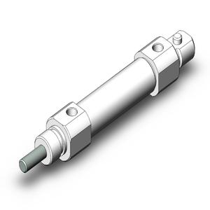 SMC VALVES NCDMC044-0050 Round Body Cylinder, 7/16 Size, Double Acting Auto Switcher | AN7XJG