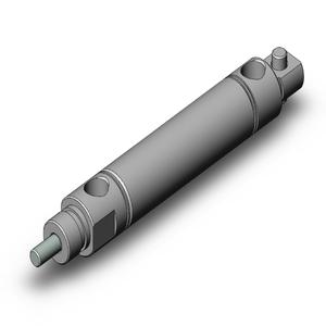 SMC VALVES NCDMC075-0150 Zylinder mit rundem Körper, 75 Zoll Größe, doppeltwirkender automatischer Umschalter | AM9ZZD