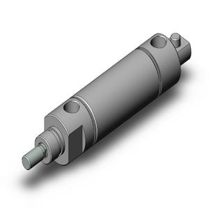SMC VALVES NCDMC106-0100C Round Body Cylinder, 1 1/16 Inch Size, Double Acting Auto Switcher | AM9ZZU