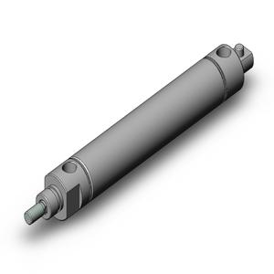 SMC VALVES NCDMC106-0400C Zylinder mit rundem Körper, 1 1/16 Zoll Größe, doppeltwirkender automatischer Umschalter | AM2RTQ