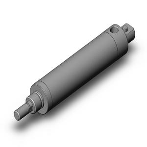 SMC VALVES NCDMC125-0200CS Round Body Cylinder, 1.25 Size, Single Acting Auto Switcher | AN8RFN
