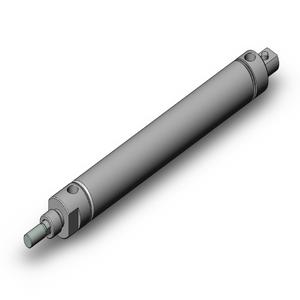 SMC VALVES NCDMC125-0700C Zylinder mit rundem Körper, 1.25 Zoll Größe, doppeltwirkender automatischer Umschalter | AM2JUW