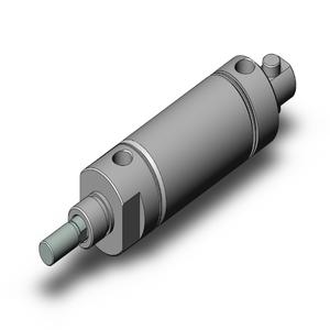 SMC VALVES NCDMC150-0150 Round Body Cylinder, 1.5 Inch Size, Double Acting Auto Switcher | AM6YLQ