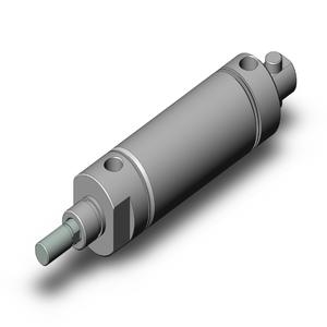 SMC VALVES NCDMC150-0200C Round Body Cylinder, 1.5 Inch Size, Double Acting Auto Switcher | AL9UUP