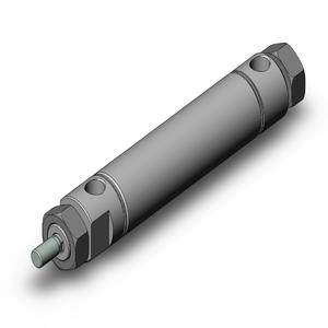 SMC VALVES NCDME106-0250C Zylinder mit rundem Körper, 1 1/16 Zoll Größe, doppeltwirkender automatischer Umschalter | AM2DZC