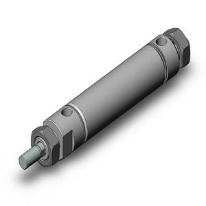 SMC VALVES NCDME125-0300 Zylinder mit rundem Körper, 1.25 Zoll Größe, doppeltwirkender automatischer Umschalter | AL9UDD
