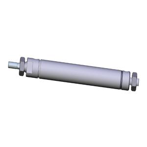 SMC VALVES NCDME125-0600 Zylinder mit rundem Körper, 1.25 Zoll Größe, doppeltwirkender automatischer Umschalter | AM8BNP