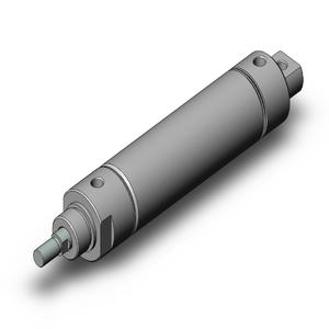 SMC VALVES NCDME200-0500 Zylinder mit rundem Körper, 2.0 Zoll Größe, doppeltwirkender automatischer Umschalter | AN2ACZ