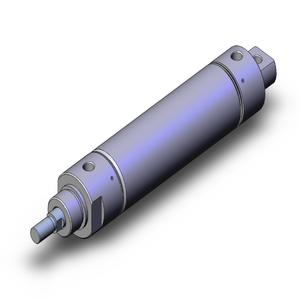 SMC VALVES NCDME200-0500A Zylinder mit rundem Körper, Größe 2.0, doppeltwirkender automatischer Umschalter | AP2XZK