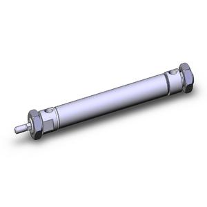 SMC VALVES NCDMKE075-0400 Zylinder mit rundem Körper, Größe 75, nicht rotierender automatischer Umschalter | AN6HAT