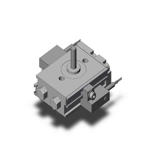 SMC VALVES NCDRQBW10-90-A73HL Drehantrieb, 10 mm Größe, doppeltwirkender automatischer Umschalter | AN9KUF