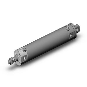 SMC VALVES NCGCA25-0400 Zylinder mit rundem Körper, 25 mm Größe, doppeltwirkend | AL9ZUQ