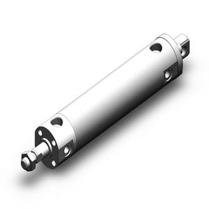 SMC VALVES NCGCN25-0300 Round Body Cylinder, 25 mm Size, Double Acting | AL4MAP